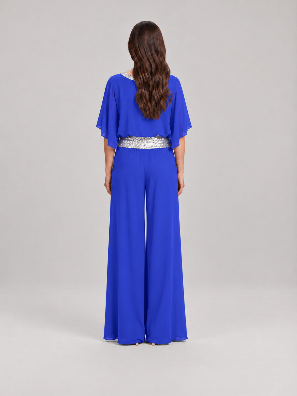 Elegante set met glinsterende kraag voor dames – Anke