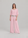Elegante set met glinsterende kraag voor dames – Anke