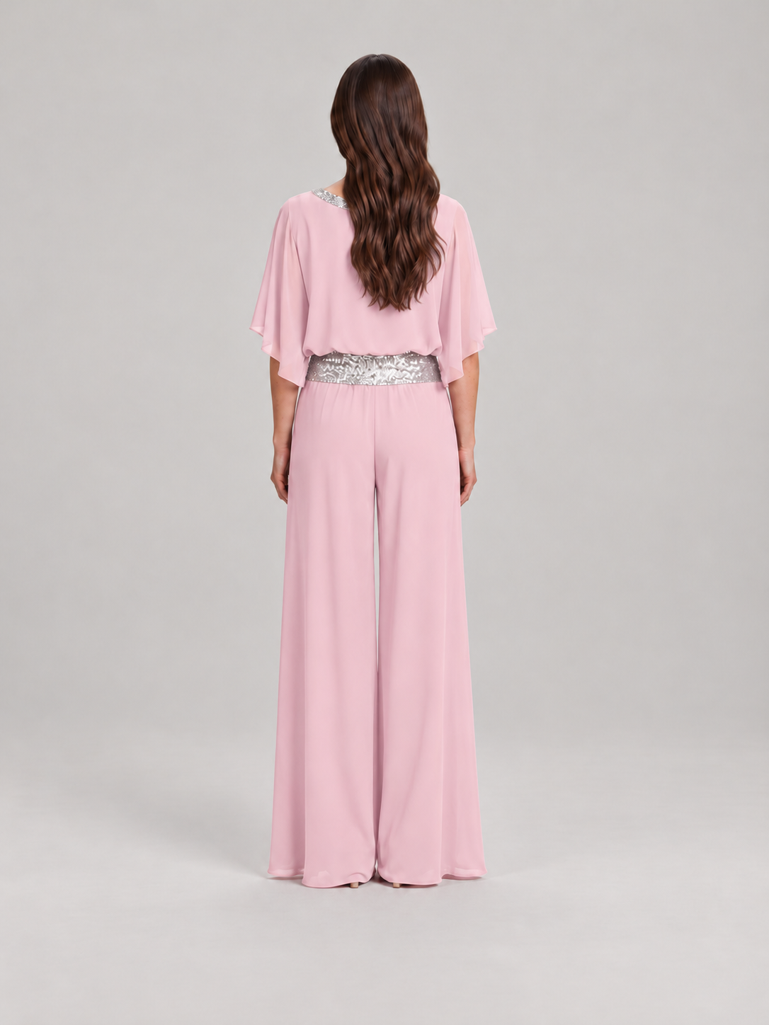 Elegante set met glinsterende kraag voor dames – Anke
