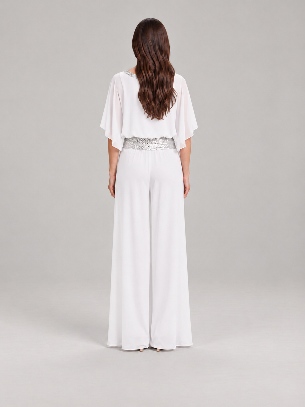 Elegante set met glinsterende kraag voor dames – Anke