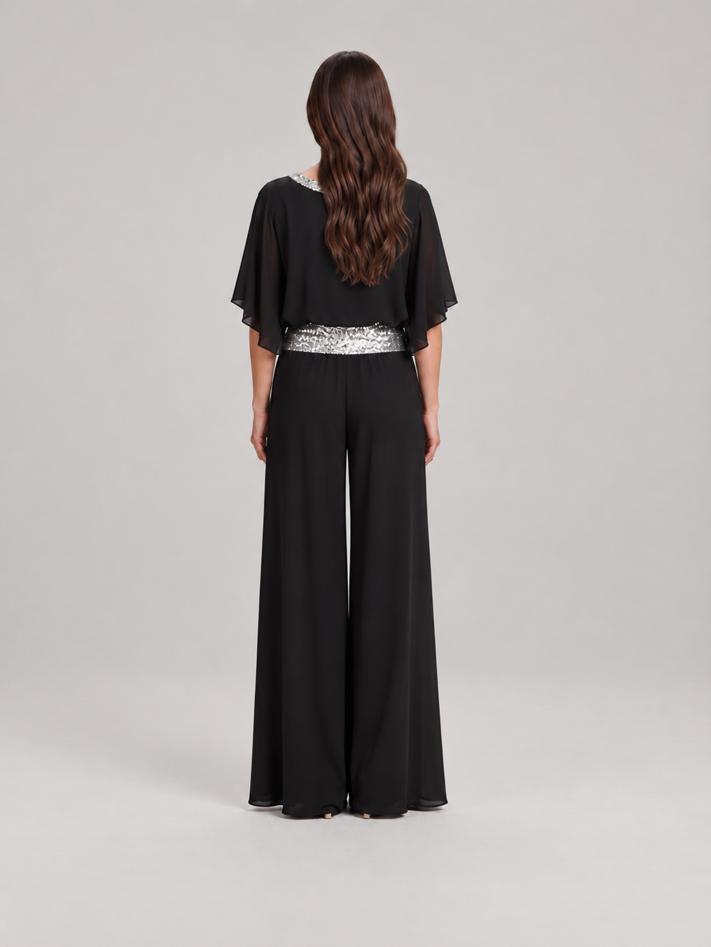 Elegante set met glinsterende kraag voor dames – Anke