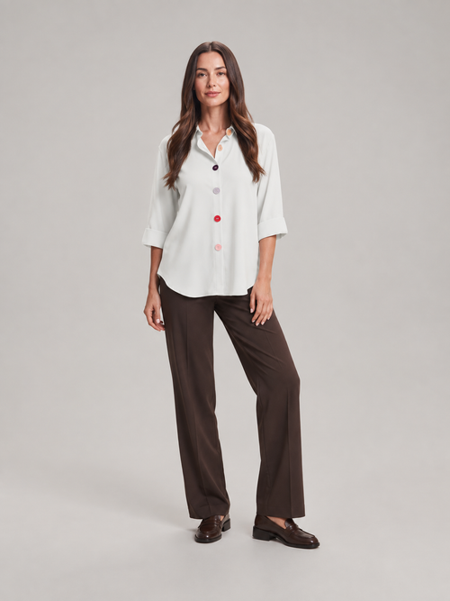 Beatrice Signature Button Blouse - Clara & Vivian