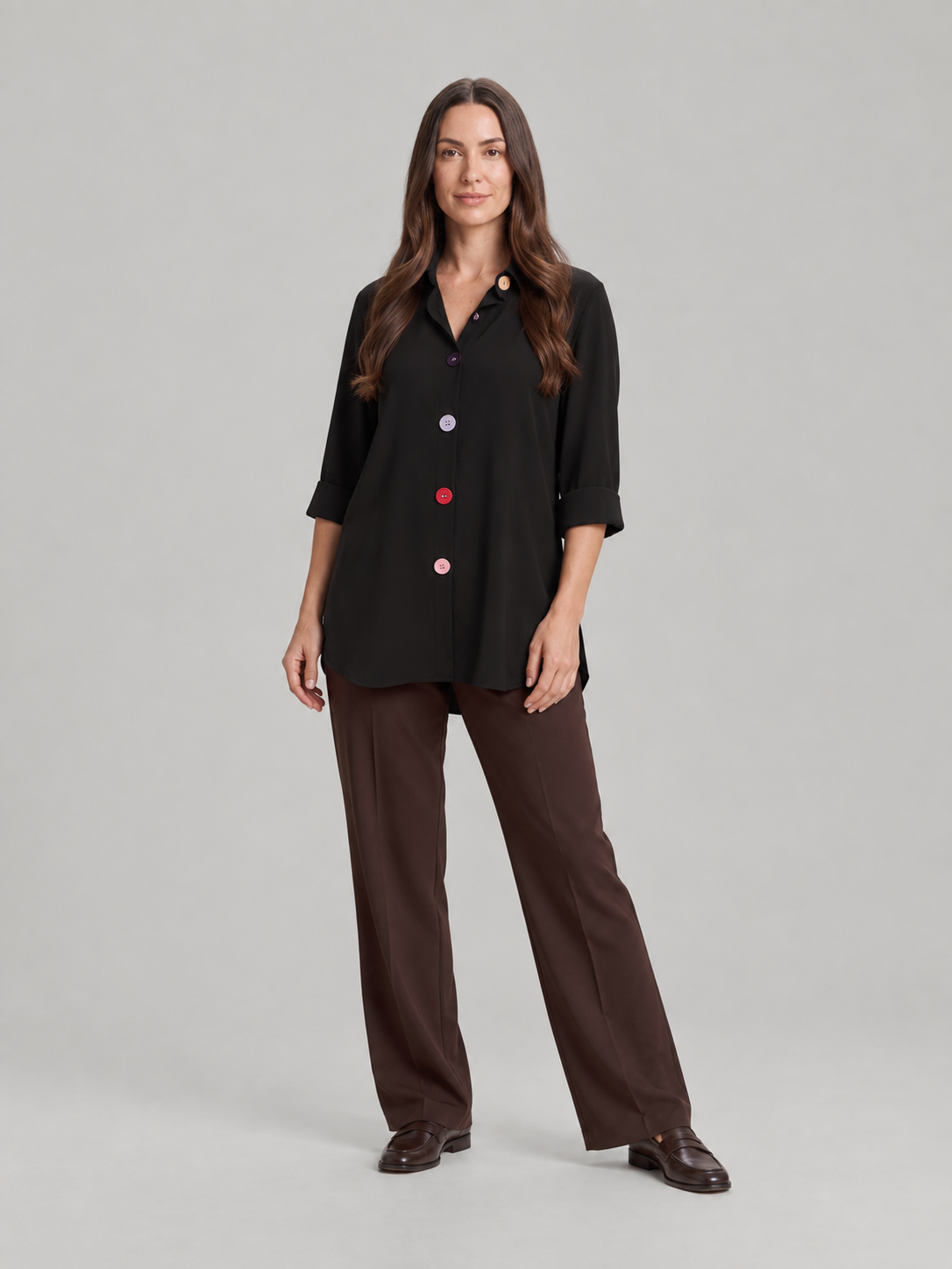 Beatrice Signature Button Blouse - Clara & Vivian