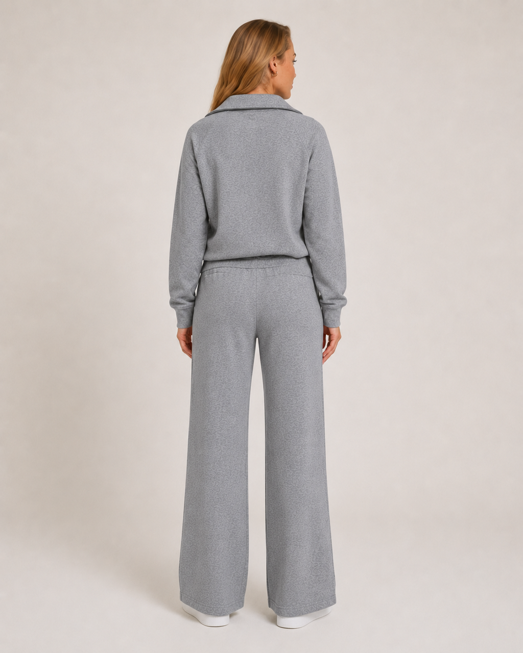 Tweedelige loungeset met ritskraag voor dames – Helina