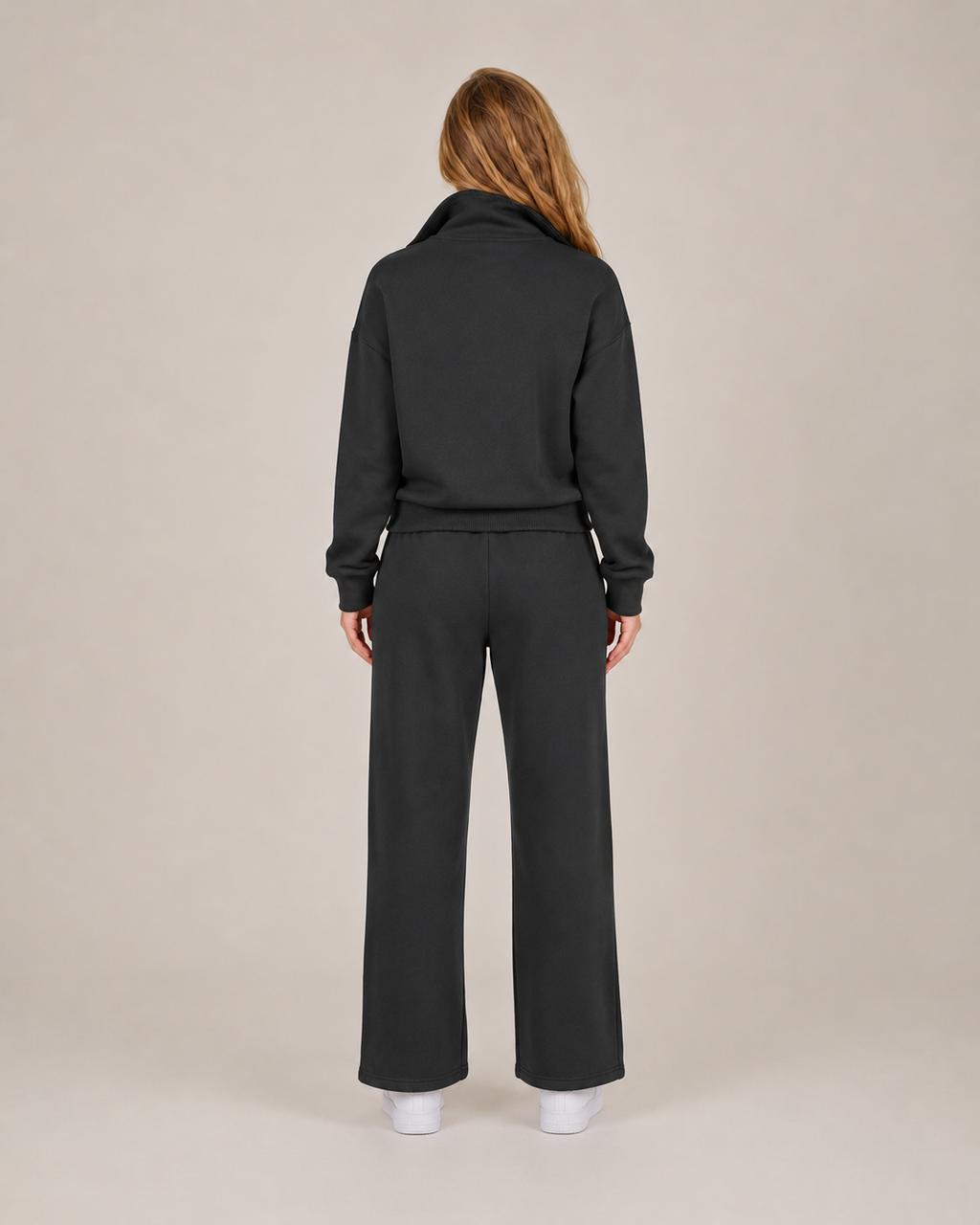 Tweedelige loungeset met ritskraag voor dames – Helina