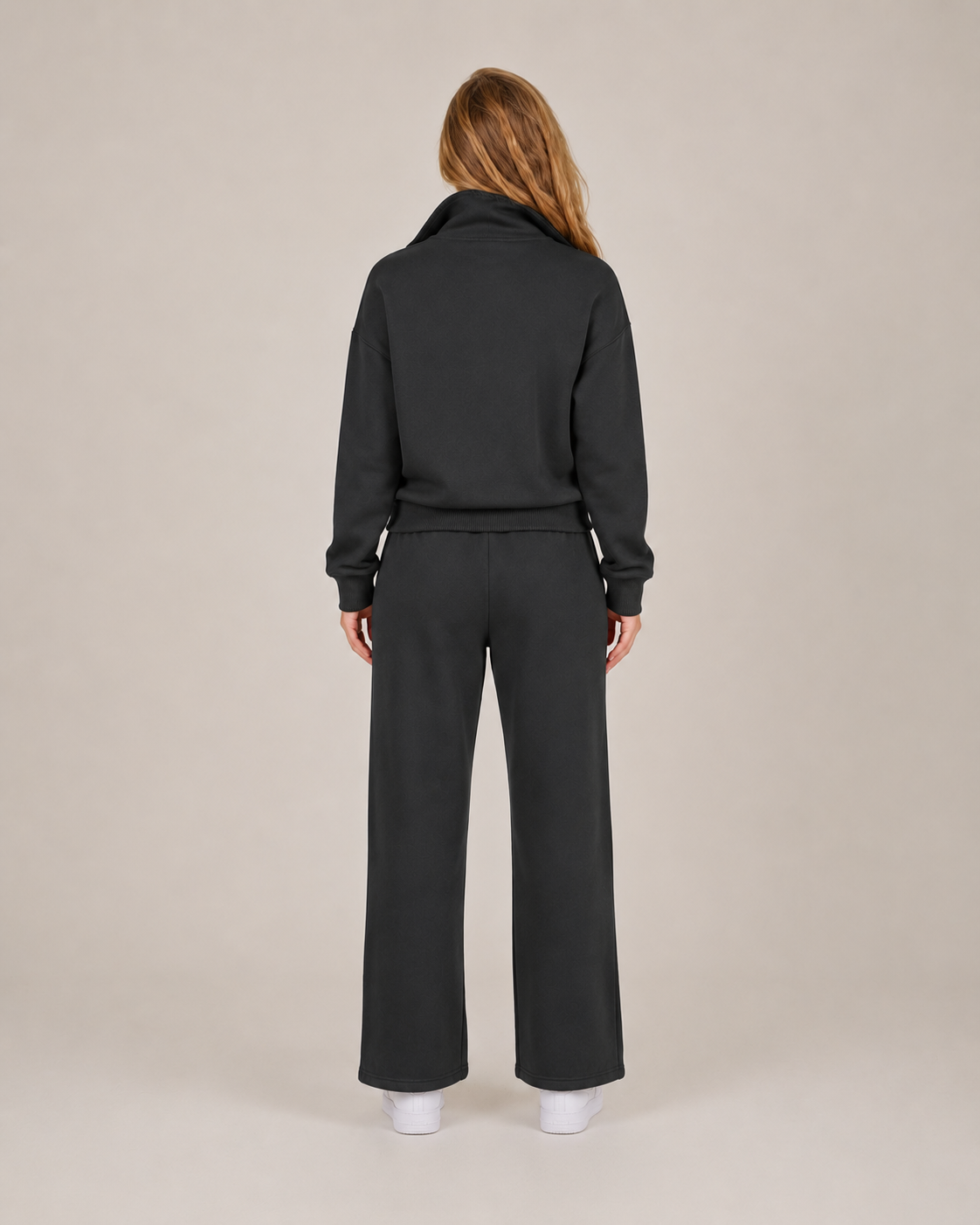 Tweedelige loungeset met ritskraag voor dames – Helina