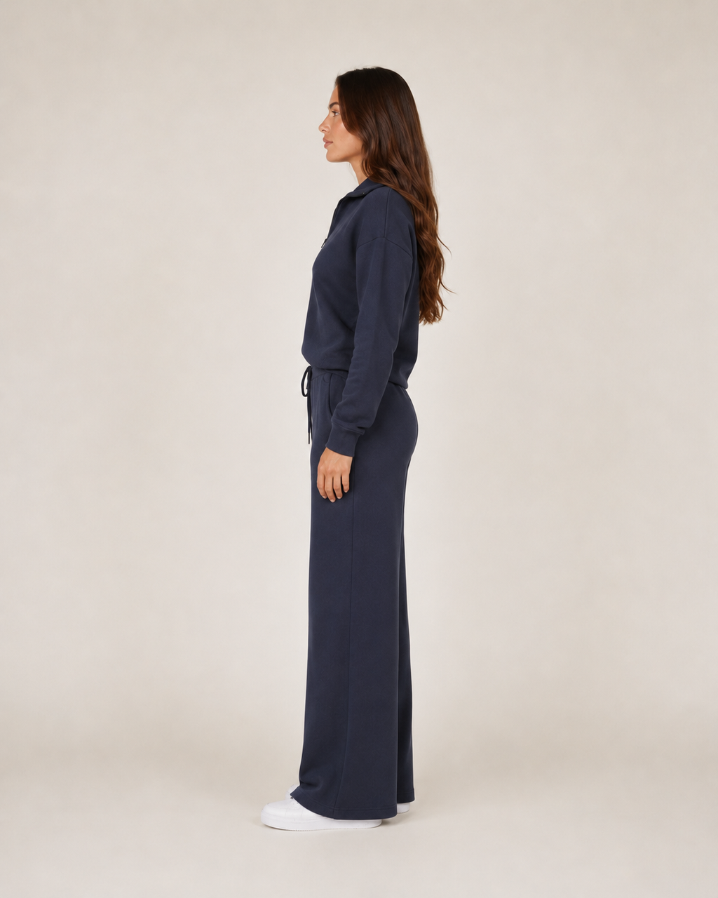 Tweedelige loungeset met ritskraag voor dames – Helina