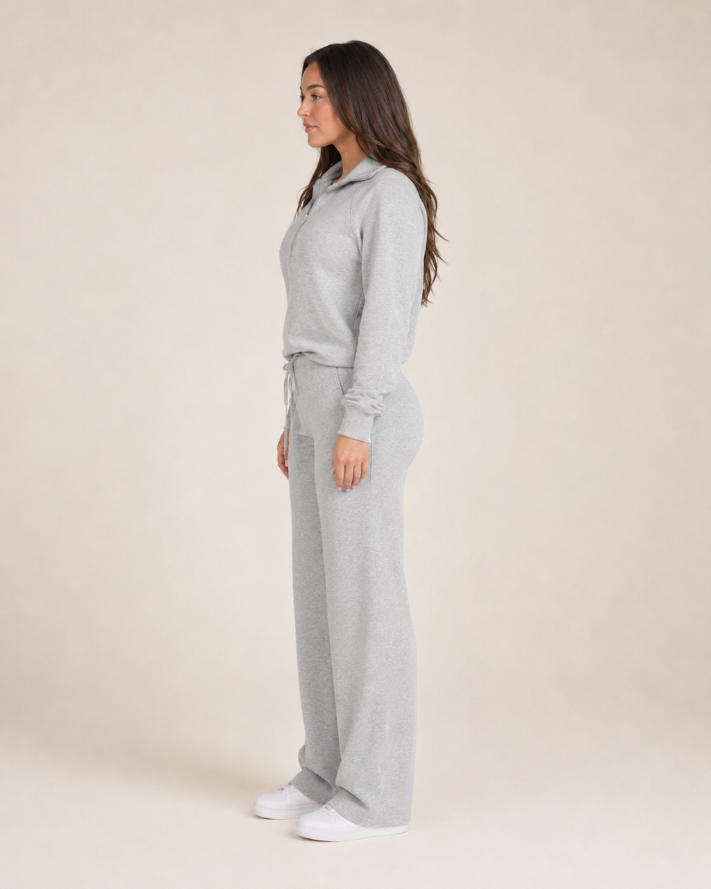 Tweedelige loungeset met ritskraag voor dames – Helina