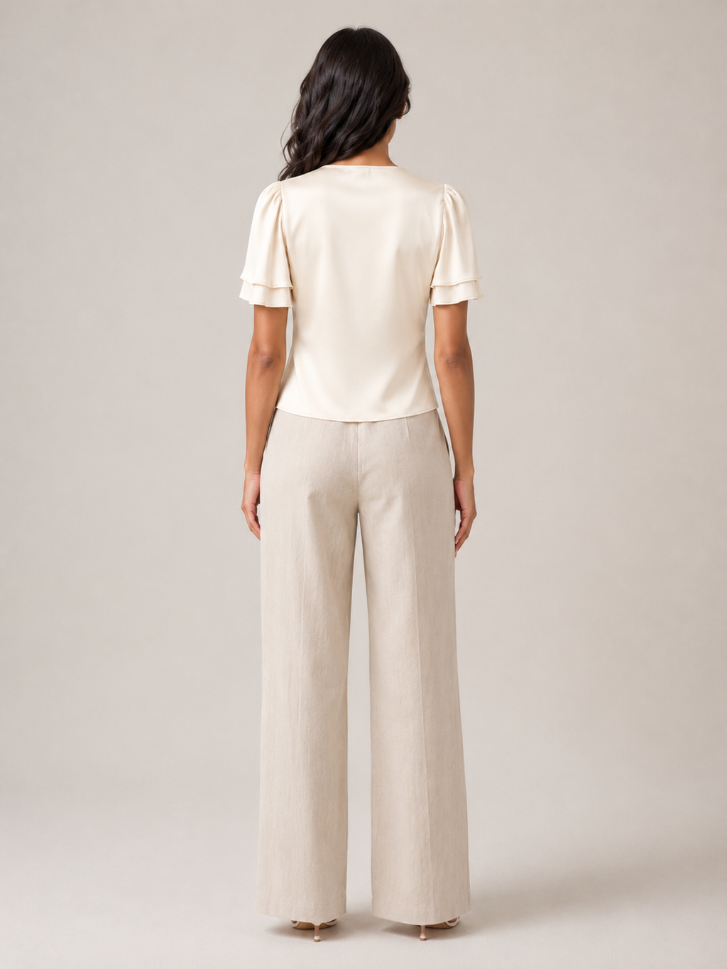 Juliet Flutter-Sleeve Blouse - Clara & Vivian