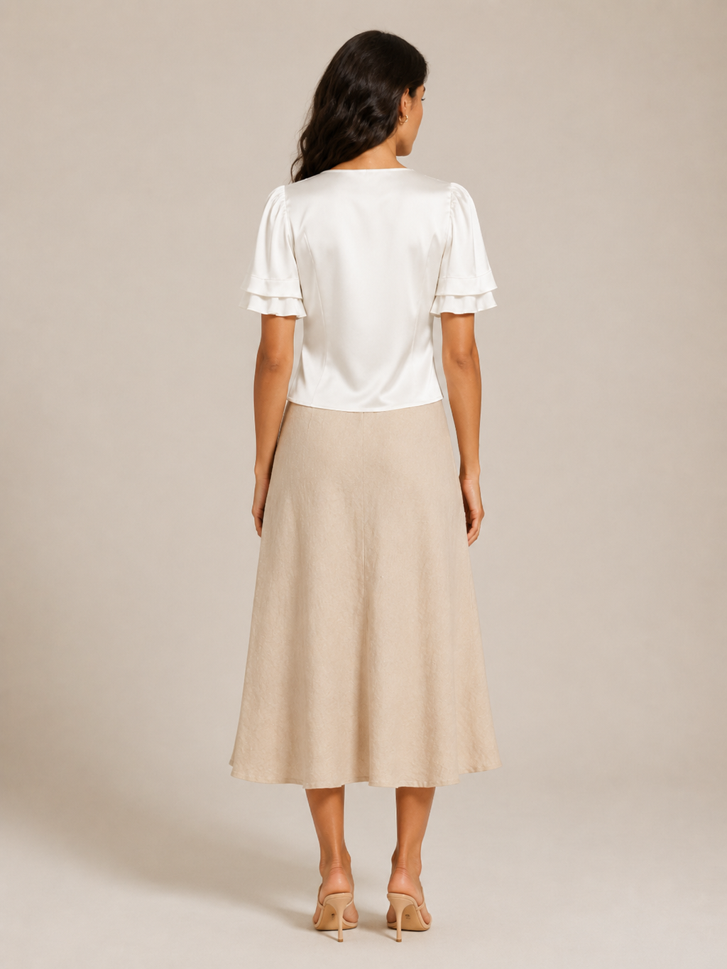 Juliet Flutter-Sleeve Blouse - Clara & Vivian