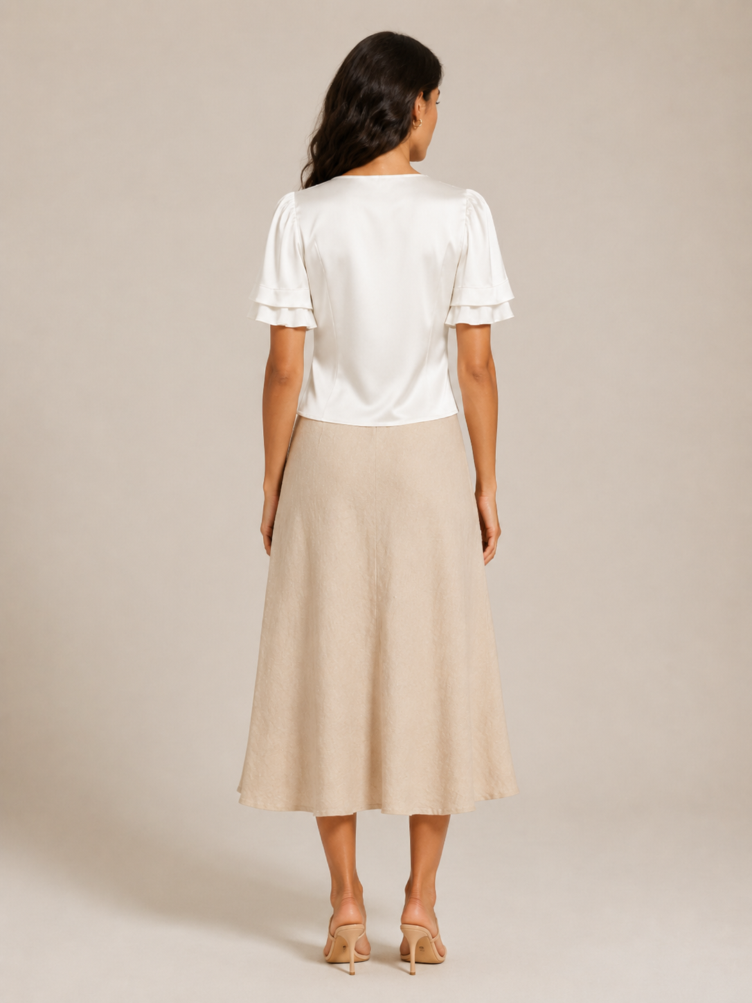 Juliet Flutter-Sleeve Blouse - Clara & Vivian