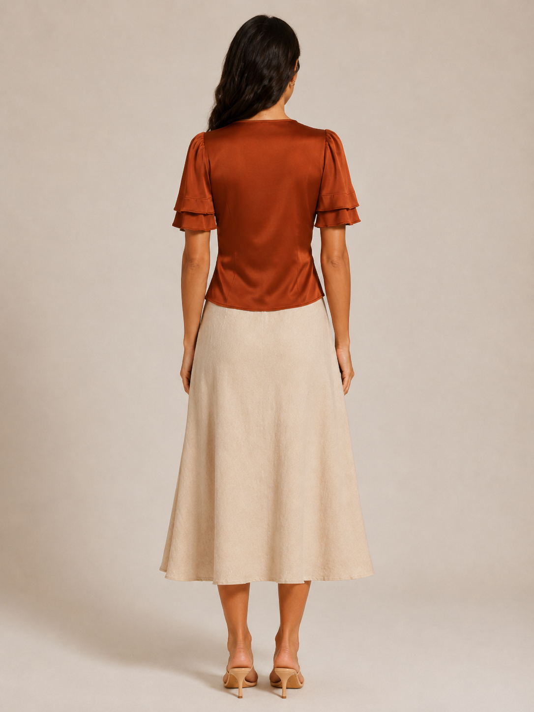 Juliet Flutter-Sleeve Blouse - Clara & Vivian