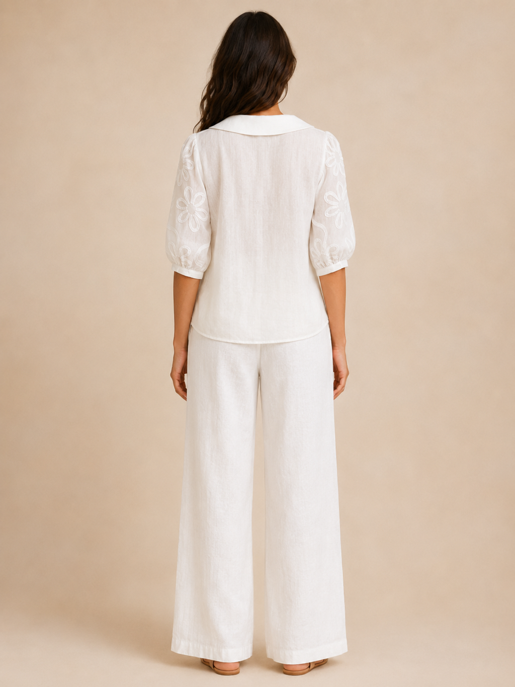 Evelyn Floral Embroidered Blouse - Clara & Vivian
