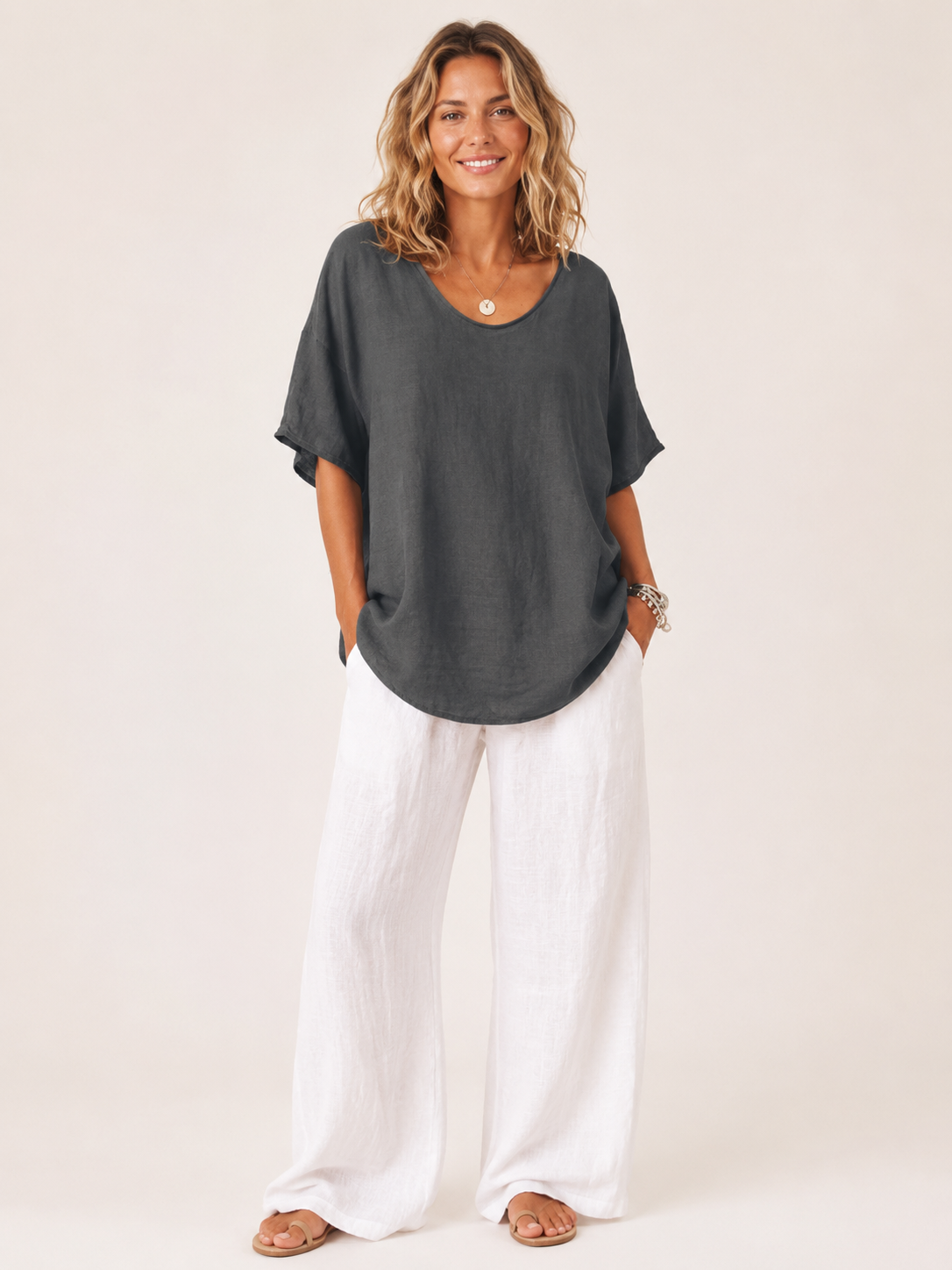 Helen Relaxed Dolman Top - Clara & Vivian