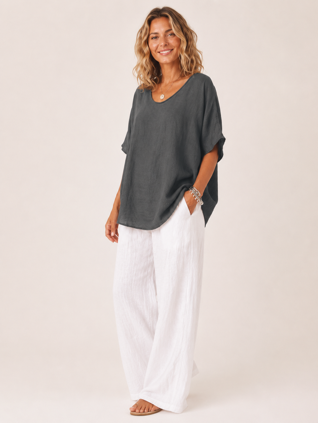 Helen Relaxed Dolman Top - Clara & Vivian