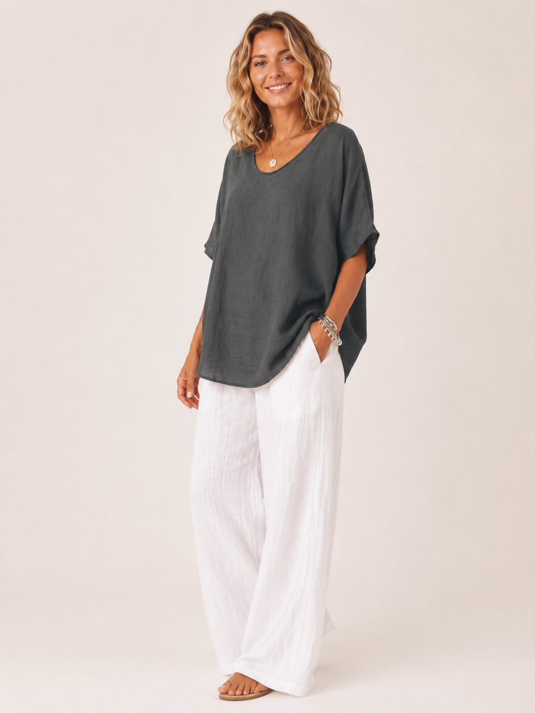 Helen Relaxed Dolman Top - Clara & Vivian