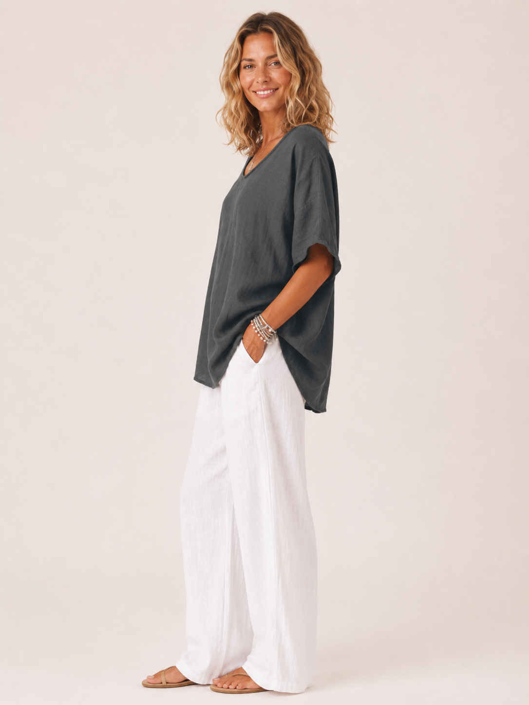 Helen Relaxed Dolman Top - Clara & Vivian