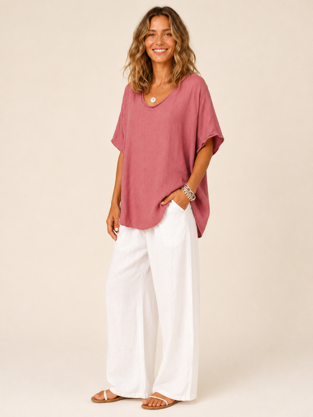 Helen Relaxed Dolman Top - Clara & Vivian