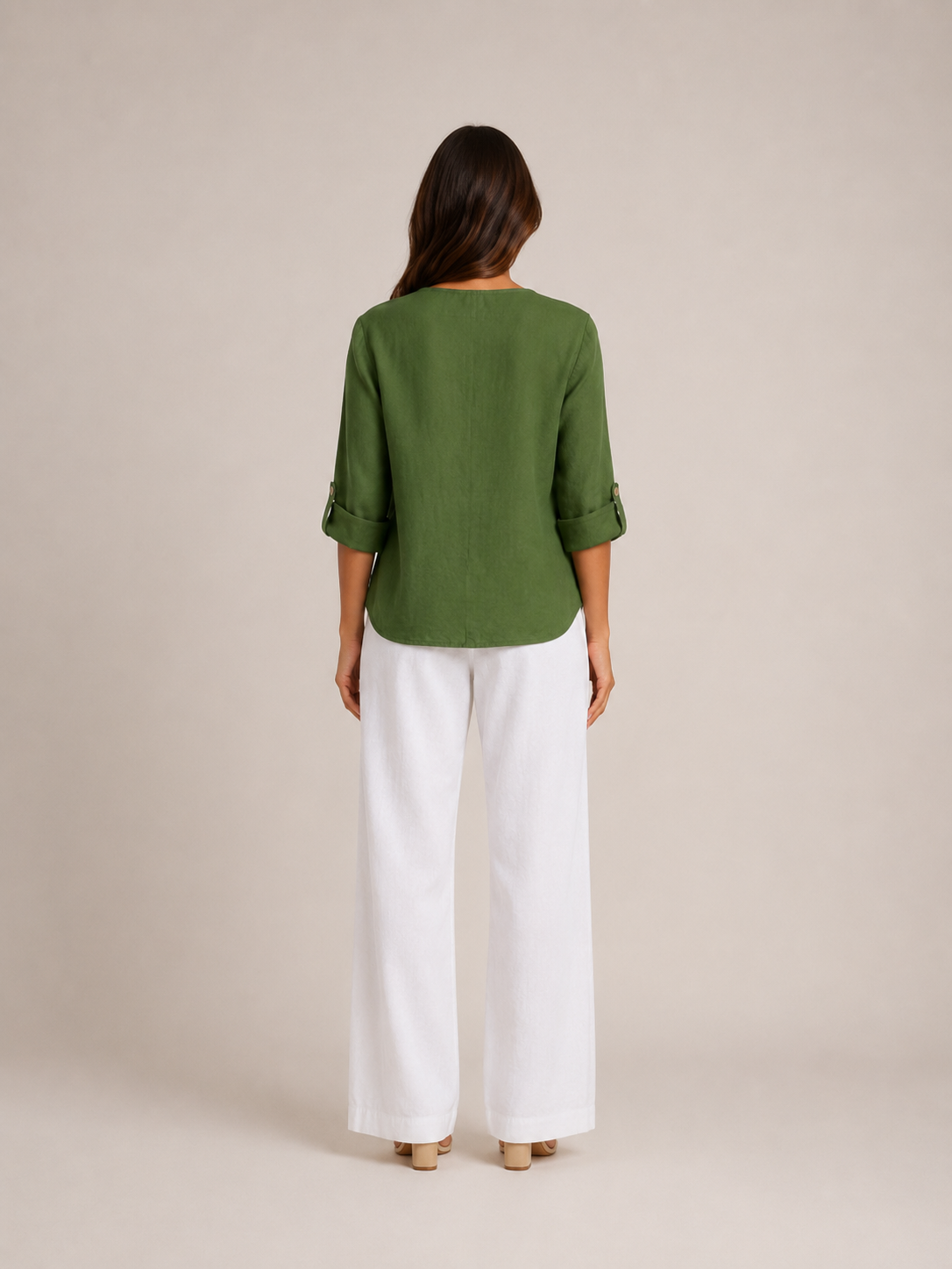 Harriet Statement-Button Blouse - Clara & Vivian