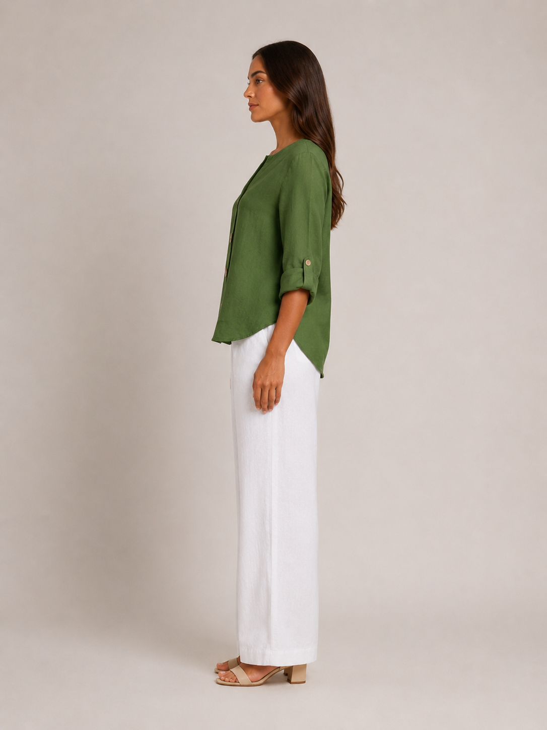 Harriet Statement-Button Blouse - Clara & Vivian