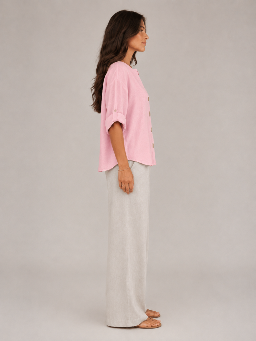 Harriet Statement-Button Blouse - Clara & Vivian