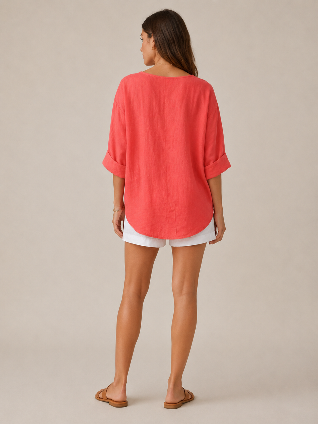 Rosemary Wooden-Button Tunic - Clara & Vivian