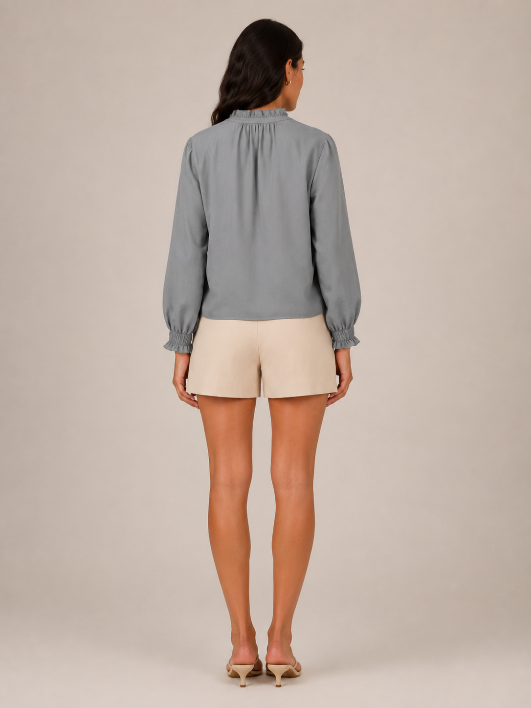 Annabelle Ruffle-Neck Blouse - Clara & Vivian