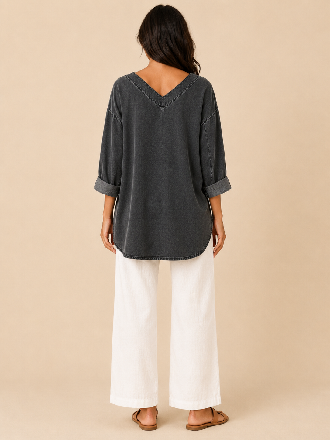 Frances Weekend Denim Tunic - Clara & Vivian
