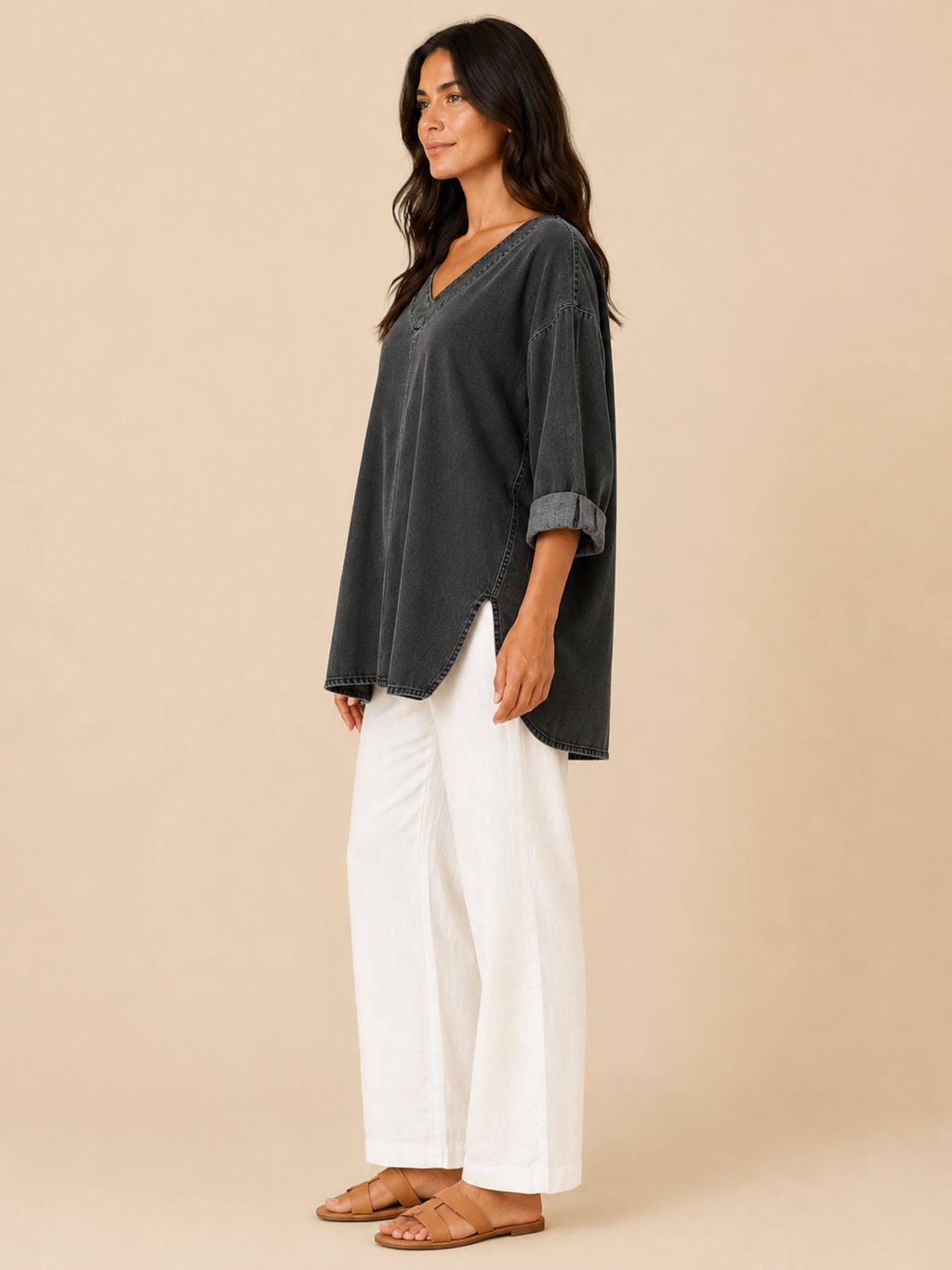 Frances Weekend Denim Tunic - Clara & Vivian