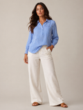 Catherine Timeless Stripe Shirt - Clara & Vivian