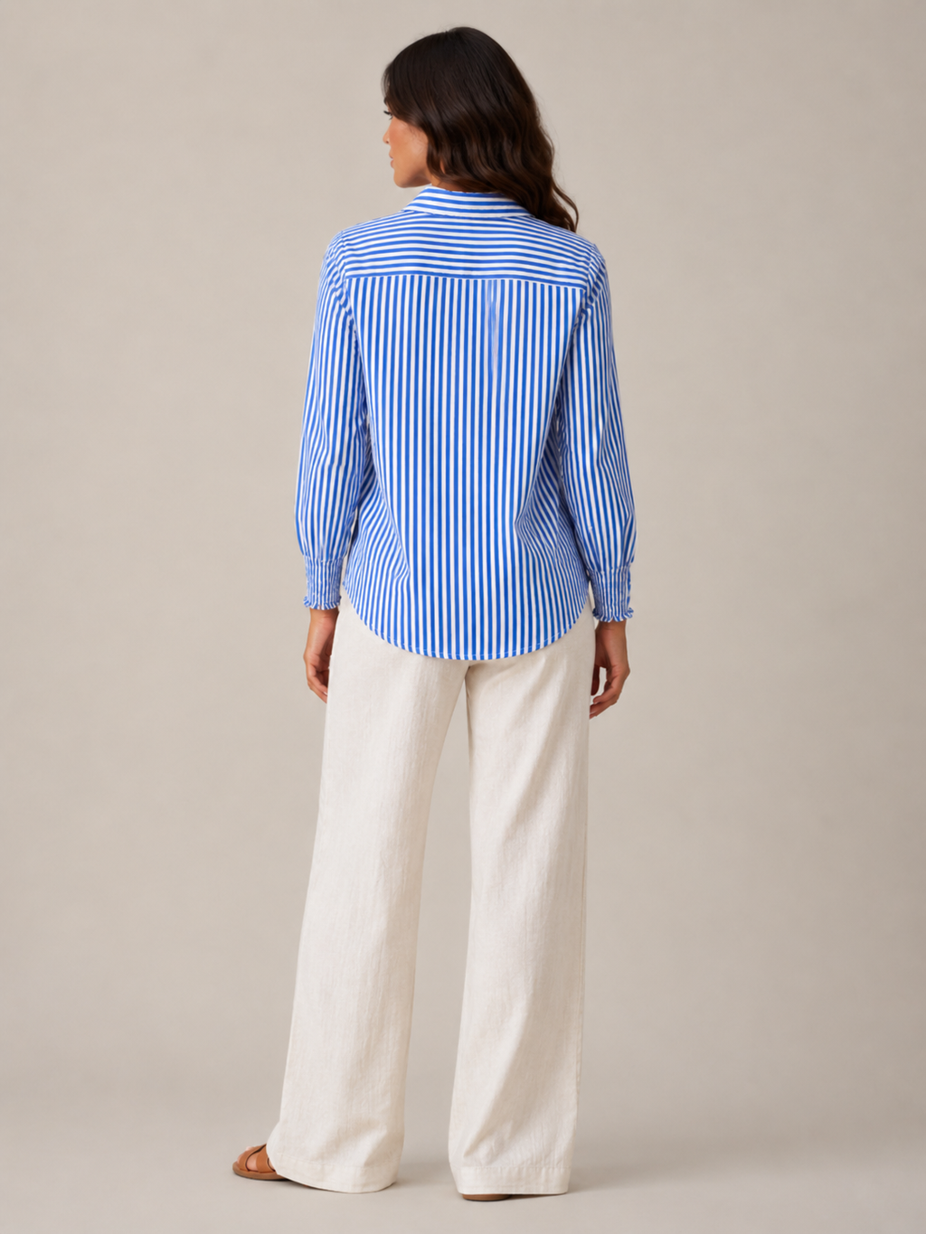 Catherine Timeless Stripe Shirt - Clara & Vivian