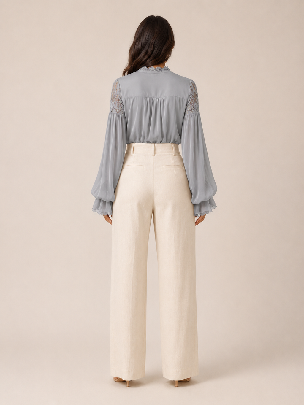Rosalind Lace-Yoke Blouse - Clara & Vivian