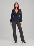 Elizabeth Wrap Peplum Blouse - Clara & Vivian