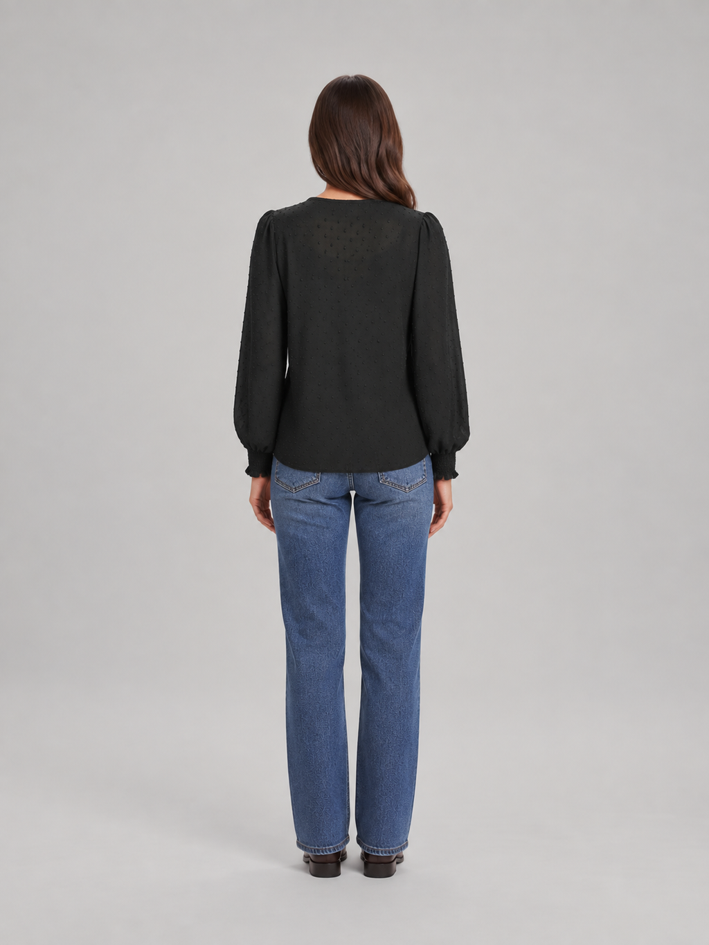 Audrey Lace-Panel Blouse - Clara & Vivian