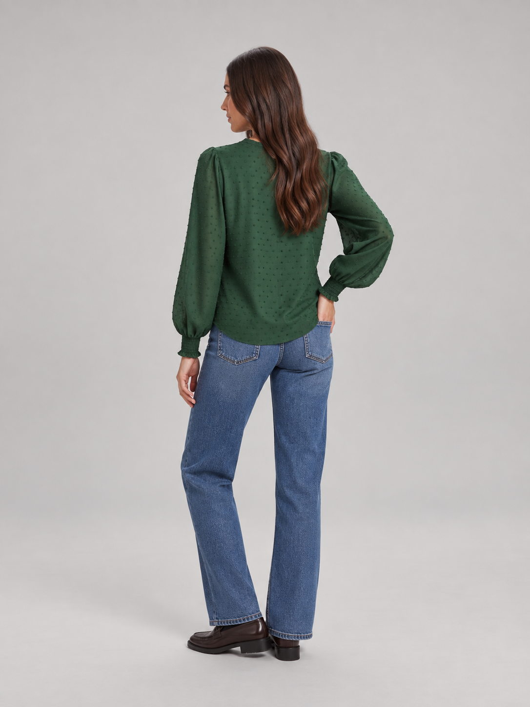 Audrey Lace-Panel Blouse - Clara & Vivian