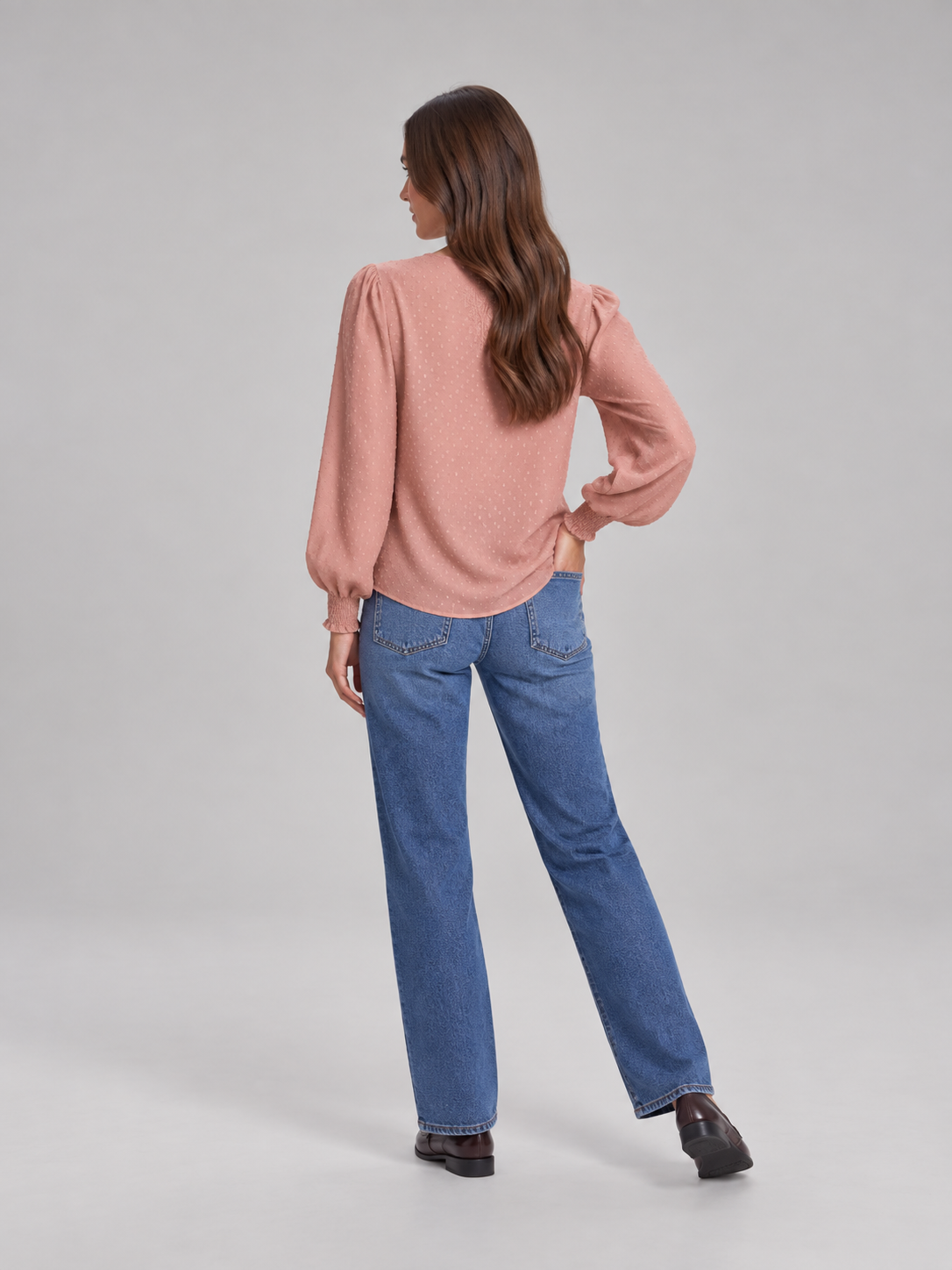 Audrey Lace-Panel Blouse - Clara & Vivian
