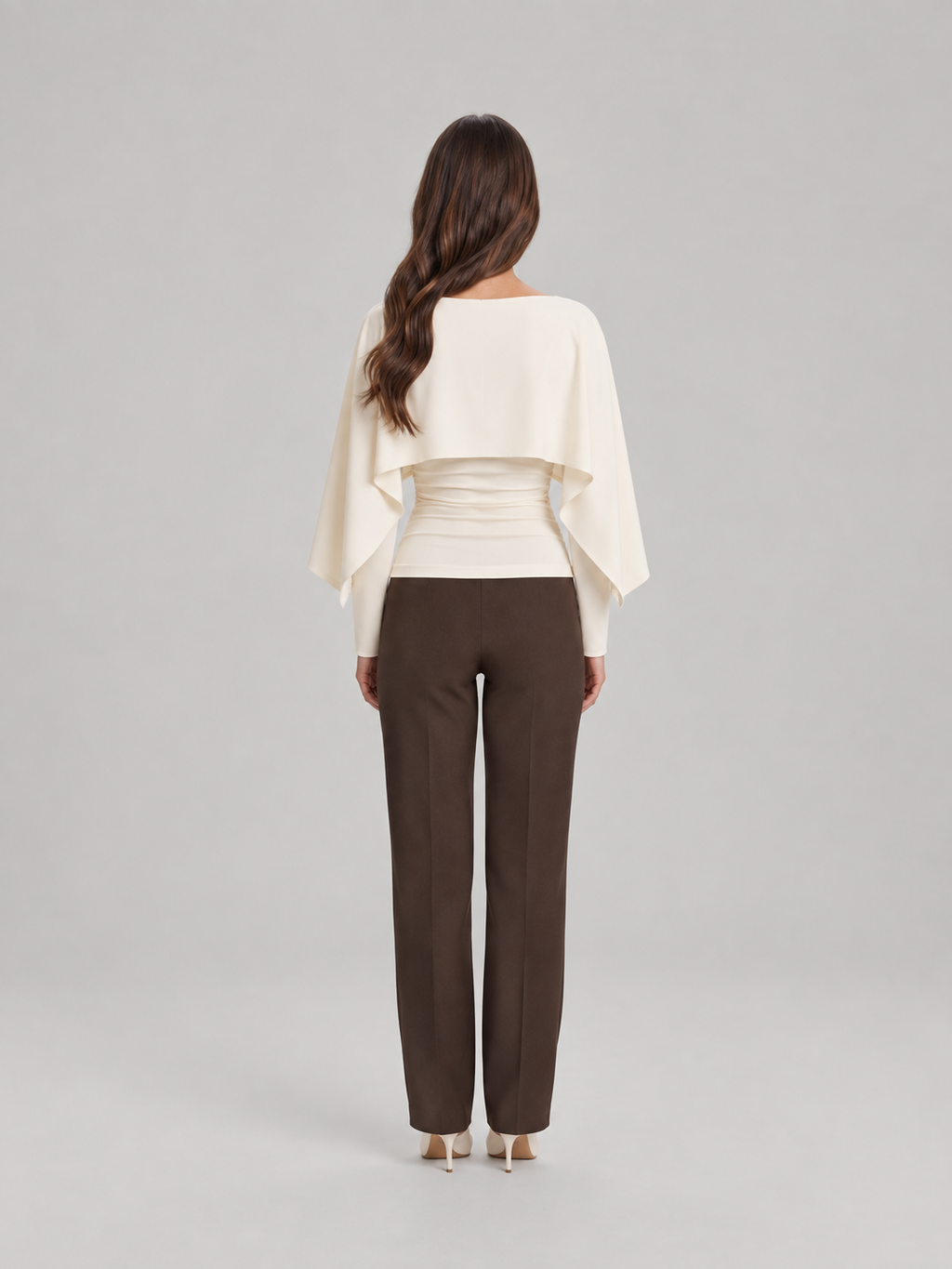 Daphne Cape-Sleeve Top - Clara & Vivian
