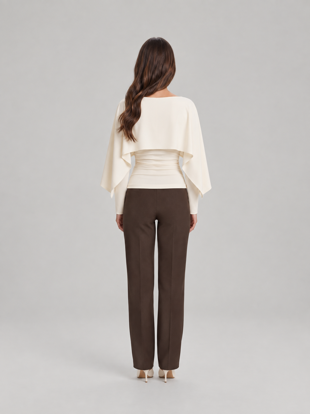 Daphne Cape-Sleeve Top - Clara & Vivian