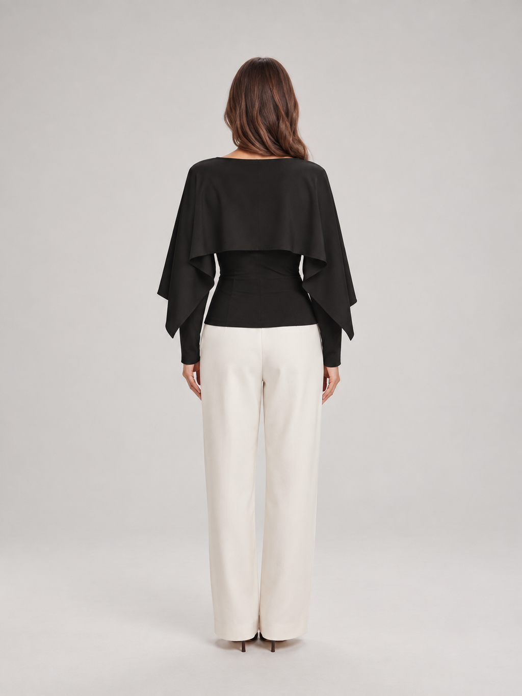 Daphne Cape-Sleeve Top - Clara & Vivian