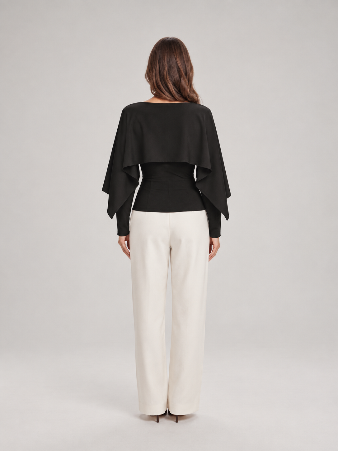 Daphne Cape-Sleeve Top - Clara & Vivian