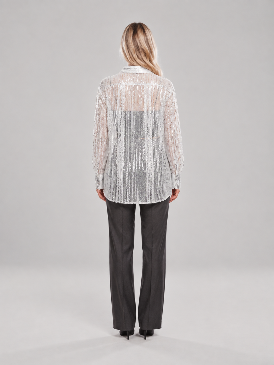 Estelle Evening Sequin Shirt - Clara & Vivian