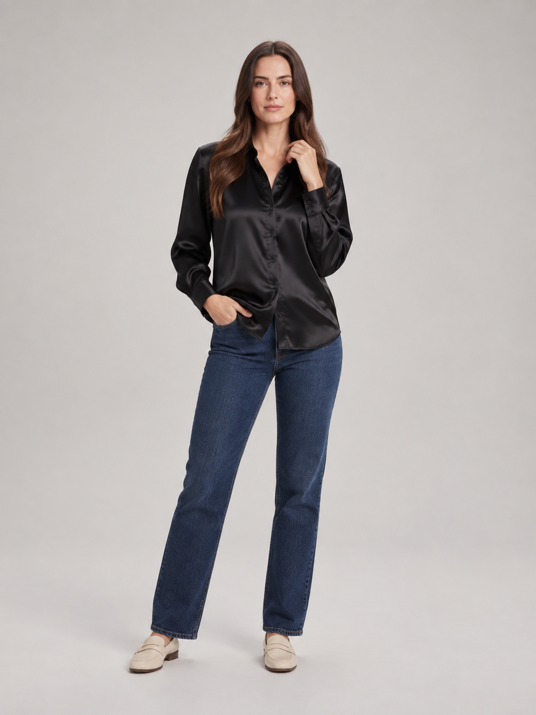 Margaret Classic Cuff Shirt - Clara & Vivian