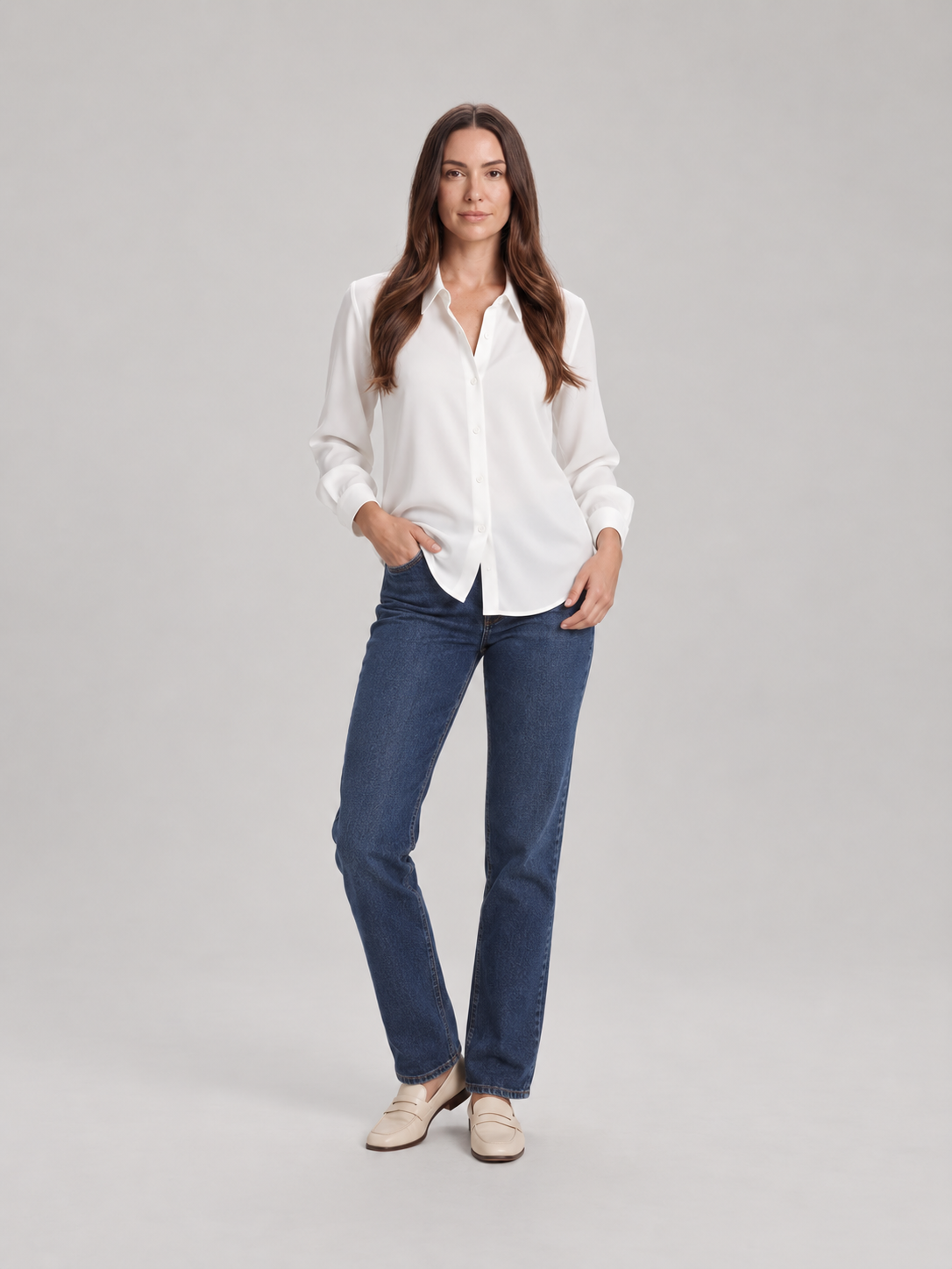 Margaret Classic Cuff Shirt - Clara & Vivian