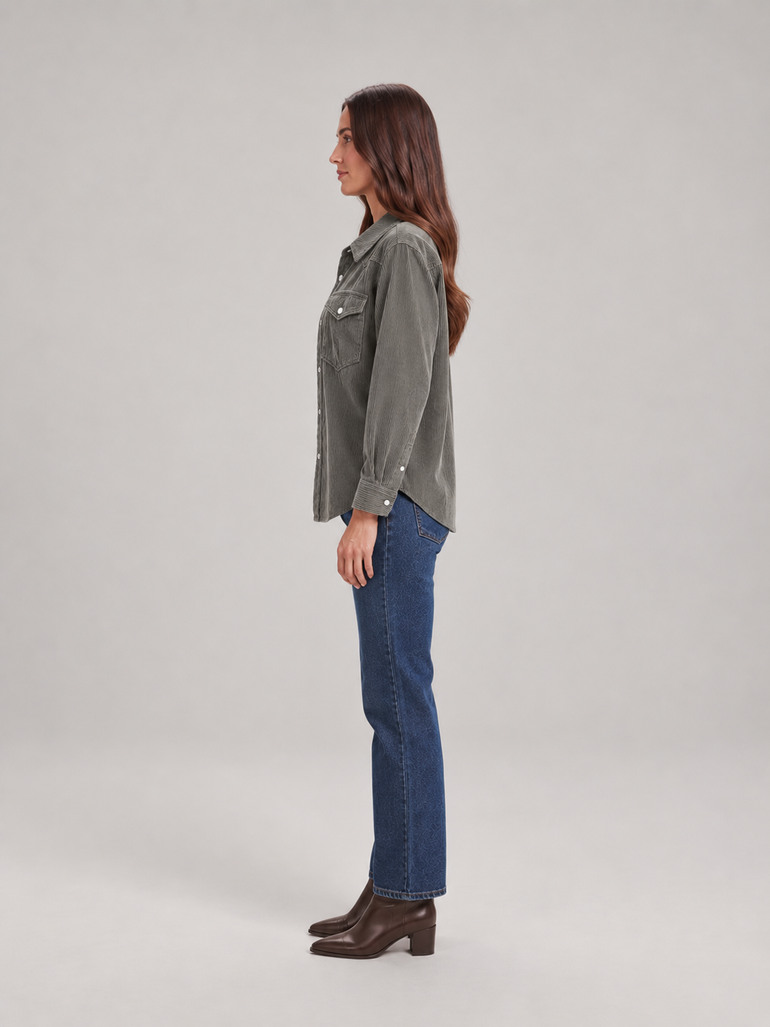 Dorothy Corduroy Pocket Shirt - Clara & Vivian