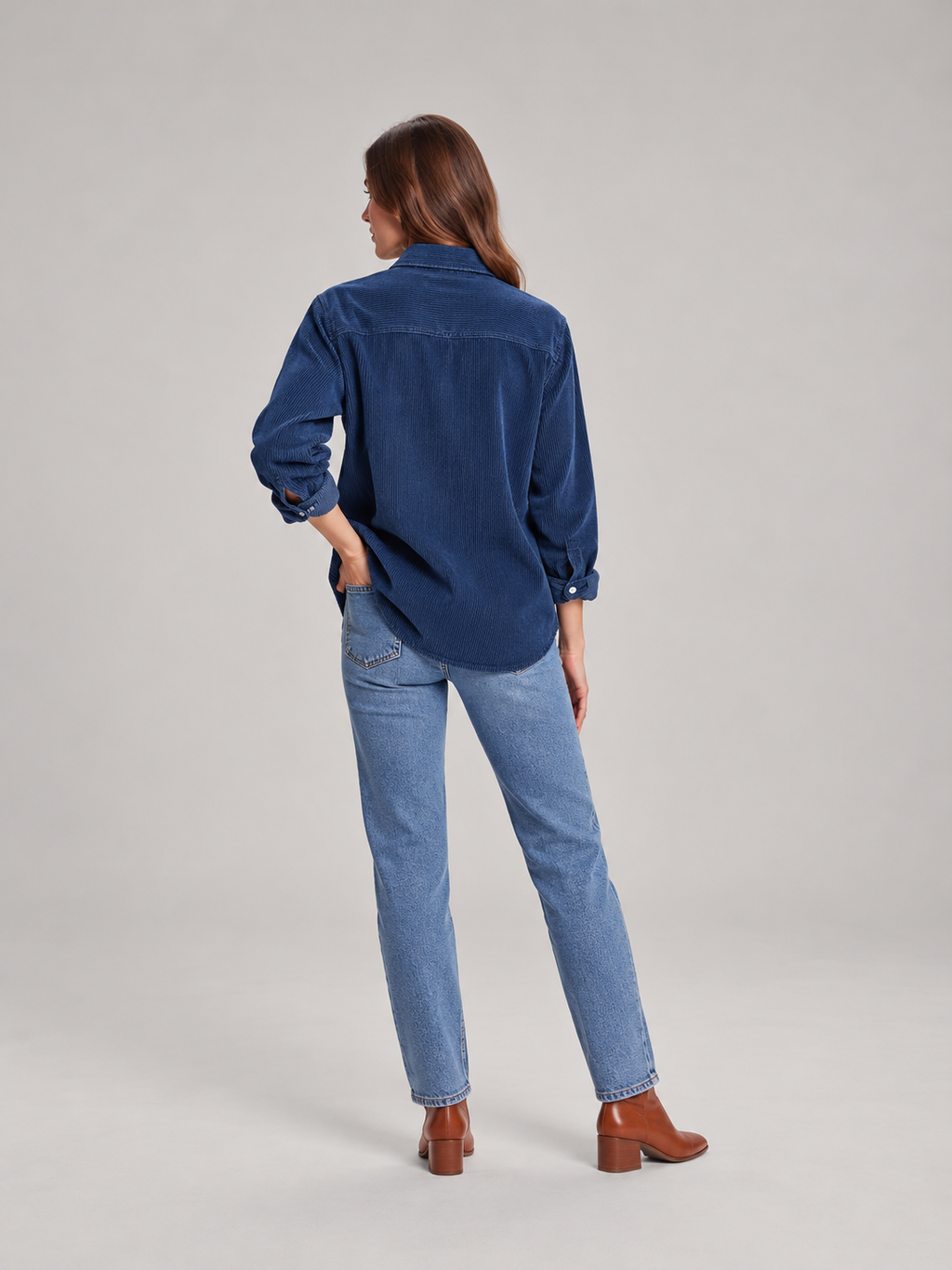 Dorothy Corduroy Pocket Shirt - Clara & Vivian