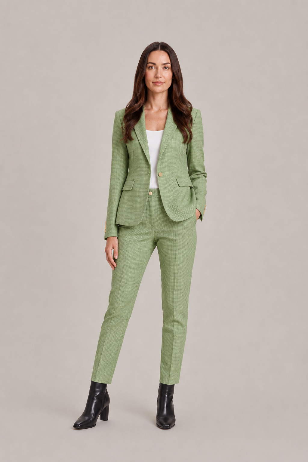 Broekpak met blazer en smalle broek voor dames – Amara