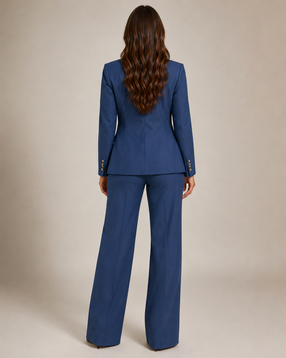 Getailleerd blazerpak met rechte broek voor dames – Nadine