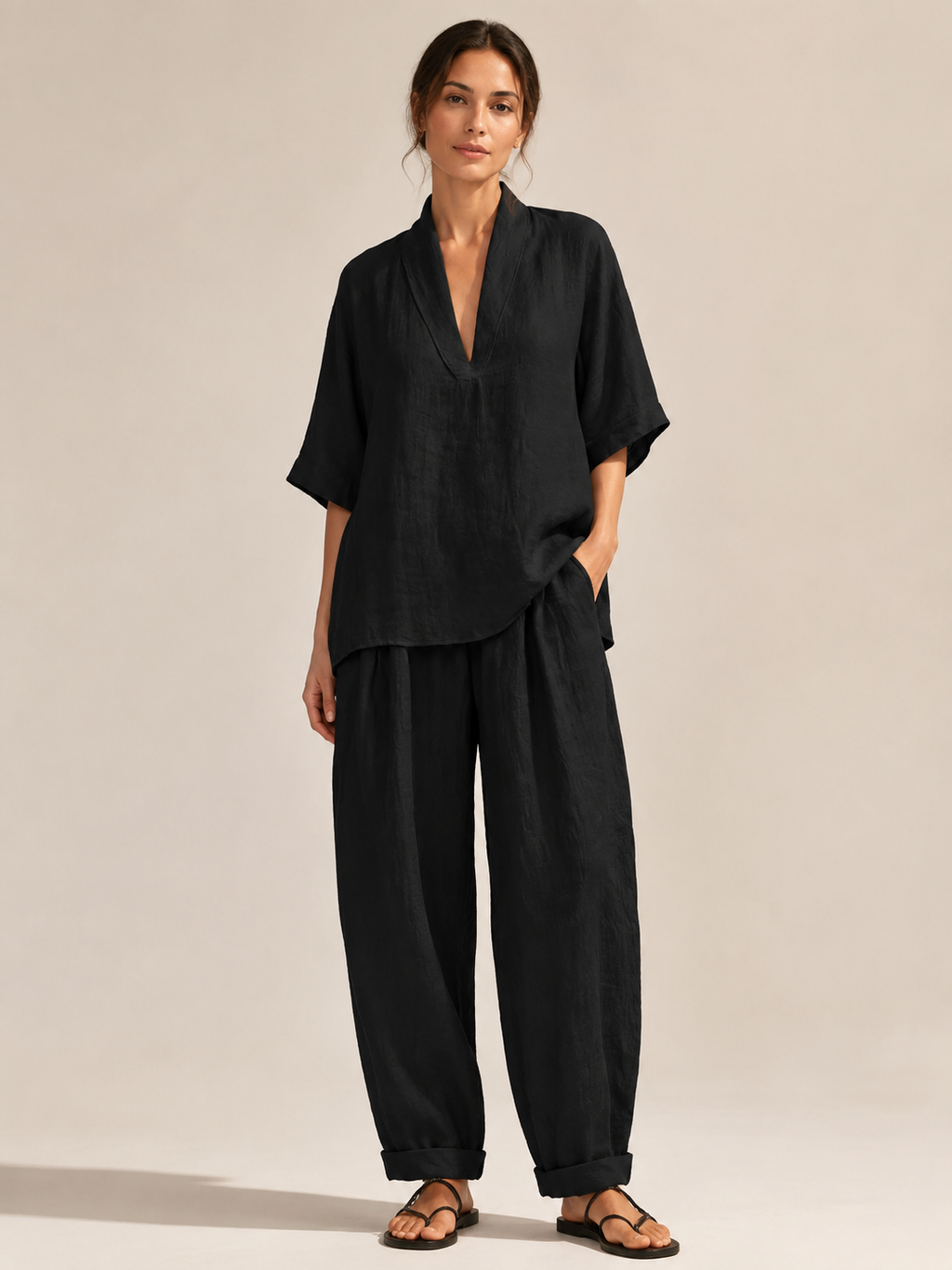 Set met tuniektop en ballonbroek voor dames – Ute