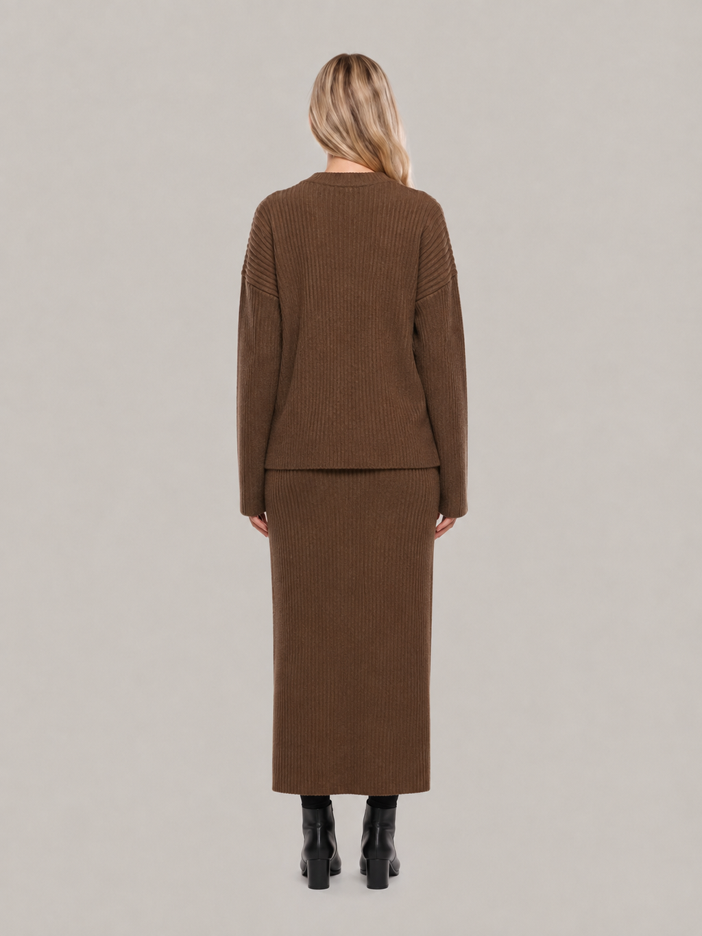 Judith Ribbed Sweater & Skirt Set - Clara & Vivian