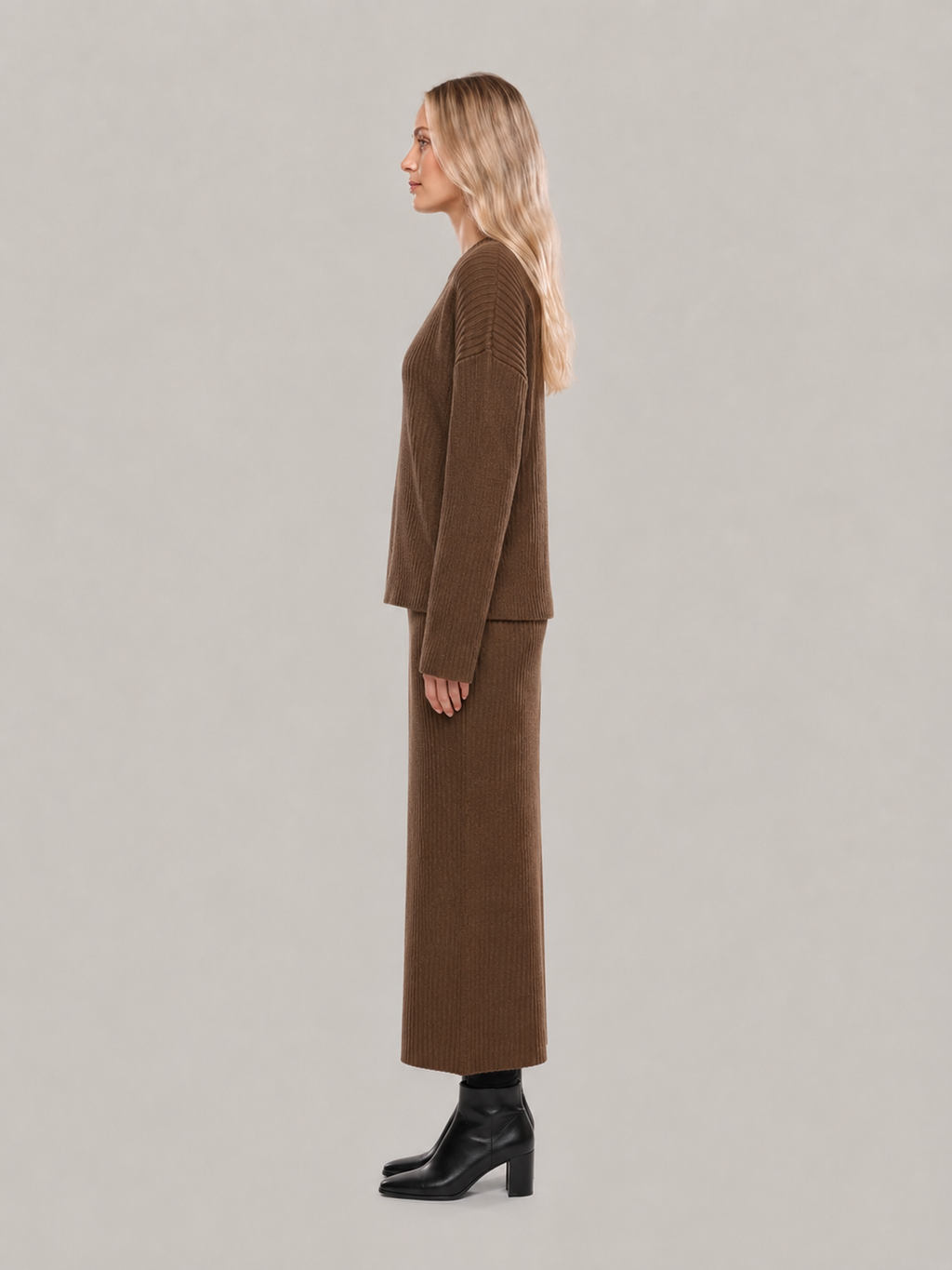 Judith Ribbed Sweater & Skirt Set - Clara & Vivian